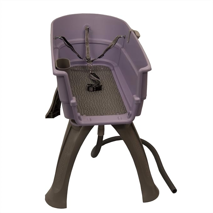 Booster Bath Elevated Pet Bathing Large Lilac Steps Combo