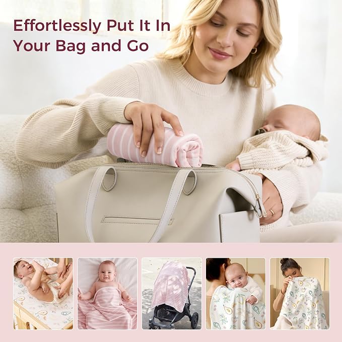 Momcozy Baby Towel with Hooded - Ultra Soft & Absorbent Large Bath Towel Set for Comfort & Gentle on Baby's Skin - Shower Gift & Bath Essential & Baby Registry Search for Newborn,Infant,Toddler,Kids