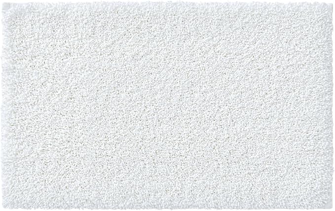 DEXI Bathroom Rugs Non Slip Washable 43x24, Ultra Soft and Water Absorbent Bath Mat, Thick Plush Fluffy Microfiber Bath Rug Carpet for Shower Floor, Tub, Sink, White