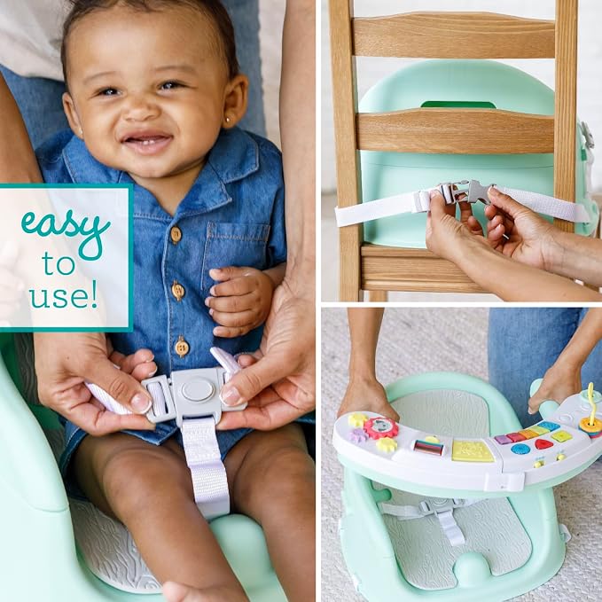 Infantino Music & Lights 3-in-1 Discovery Seat & Booster, Mint