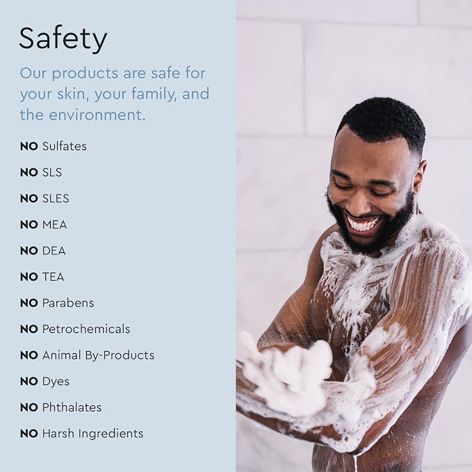 Puracy Body Wash - Natural Body Wash for Women, Men, Kids - Pure Plant Ingredients, Moisturizing Shower Gel, Body Soap for Dry Sensitive Skin, Gently Scented (Citrus Sea Salt, 12 oz/355 ml
