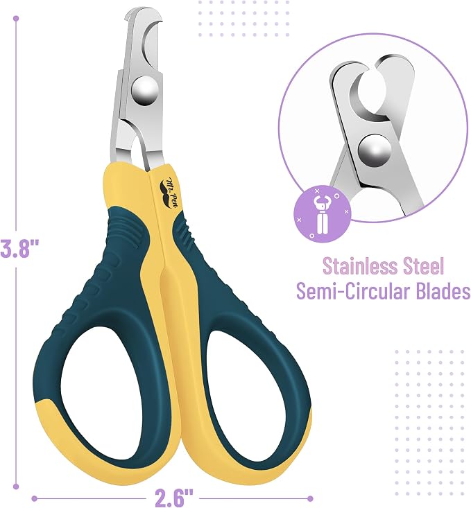 Mr. Pen- Cat Nail Clipper, Stainless Steel | Professional Sharp Cat Claw Trimmer for Small and Medium Cats, Pet Nail Clipper with Sturdy Non Slip Handle