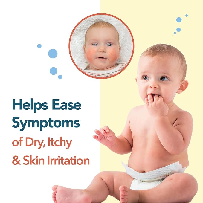 Happy Cappy Baby Shampoo and Body Wash - Eczema Body Wash for Kids & Toddlers, Helps with Dryness, Reduces Itching and Redness, Dermatologist Tested, Fragrance Free - 8 Fl Oz (Pack of 2)