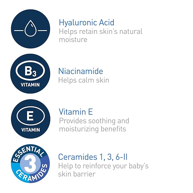 CeraVe Baby Wash & Shampoo, Fragrance, Paraben, & Sulfate Free Shampoo for Tear-Free Baby Bath Time, 8 Ounce