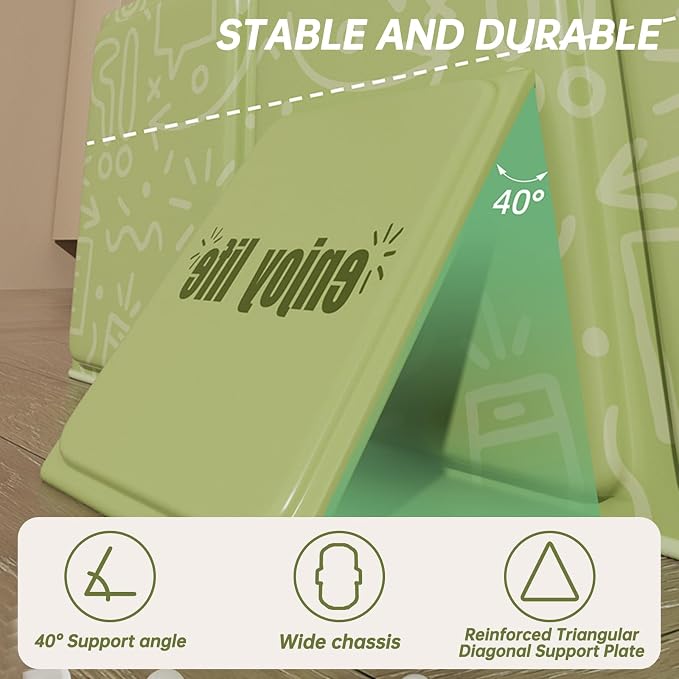 Baby Collapsible Bathtub for Newborns to Toddlers, Foldable and Portable, Kids Bath Tub with Non-Slip Base, Easy Storage for Travel & Small Spaces, Graffiti Green