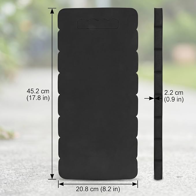 Milltrip Garden Kneeler,Knee Pads for Gardening,Garden Kneeing Pad, Kneeling Mat for Exercise & Yoga, Bath Kneeler for Baby Bath, Knee Pad for Work, Floor EVA Pad 17.8x8.2x0.9in(Black)