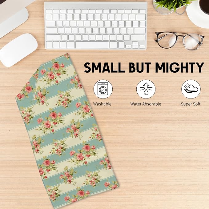 Mac and Cheese 2 Pack Hand Towels, 14.5x28 Inch Towel Set with Cheesy Food Print Pattern, Soft Absorbent Polyester, for Bathroom Kitchen Rv Cabin Home Decor Gifts for Adults