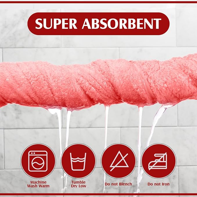 Preboun 4 Pcs Oversized Fleece Bath Towels, 40 x 80 Inch Bath Sheets Extra Large Microfiber Coral Velvet Highly Absorbent Towels 350gsm High Density Towel for Adults Home Beach (Pink)