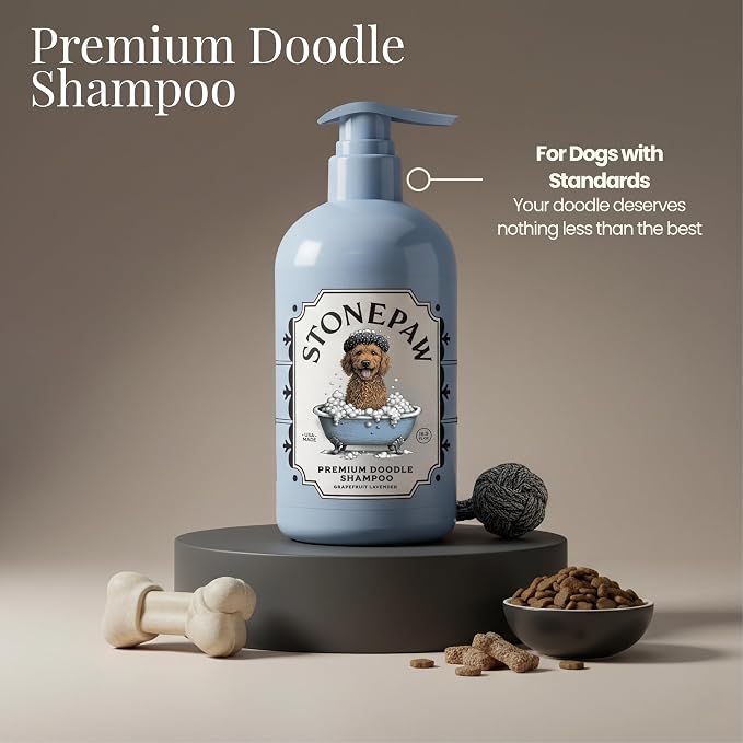 Premium Doodle Shampoo and Conditioner – Detangling Dog Shampoo for Doodles, Goldendoodles, Bernedoodles, and Labradoodles – Adult & Puppy Shampoo, Lavender, 16oz