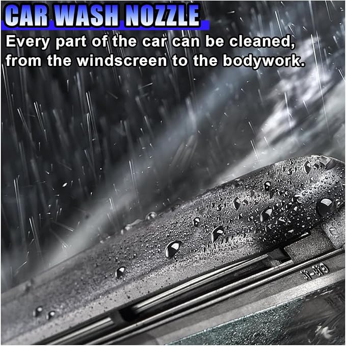 High Pressure Car Wash Foam Gun, 8 Way Spray Pattern Garden Hose Nozzle with 3.5oz/100cc Soap Dispenser, Adjustable Hose Spray Nozzle for Car Washing, Pet Shower, House Cleaning (Green)