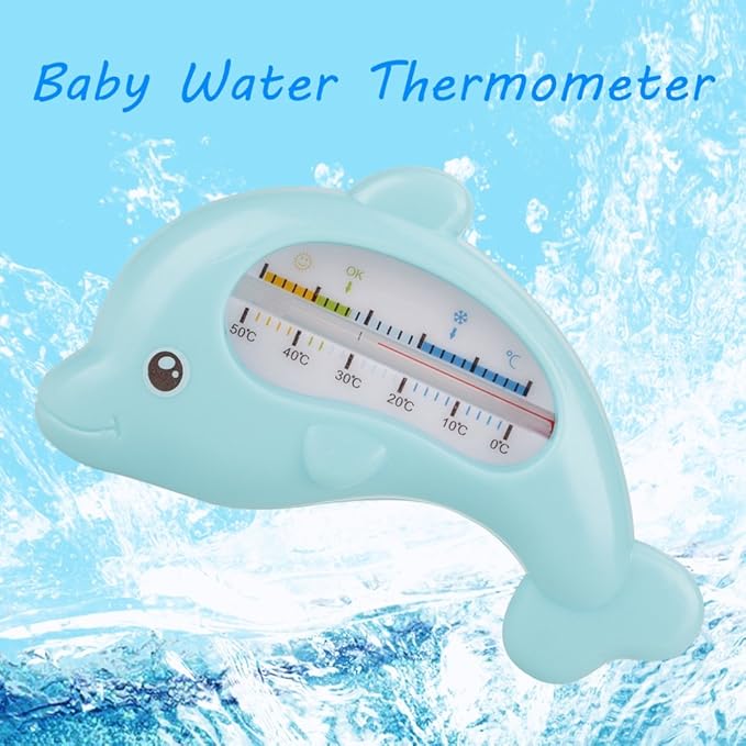 Ejoyous Baby Bath Thermometer, Digital, Blue Dolphin