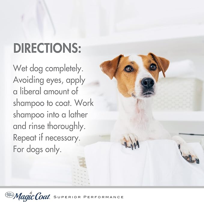 Four Paws Magic Coat Dog Shampoos for Dogs, Dog Grooming Supplies, Dog Bathing Supplies, Made in USA | Odor control dog wash, freshens & cleans, with parsley extract to help neutralize odors, paraben-free, all coat types