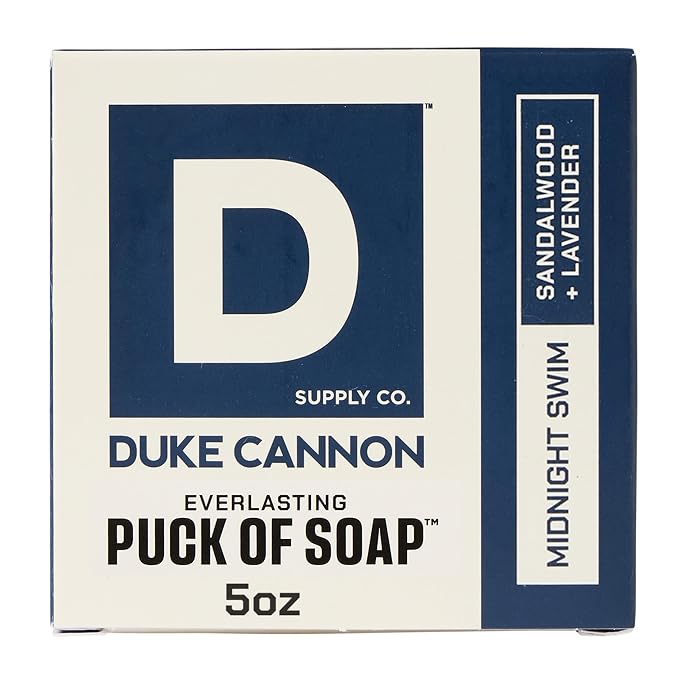 Duke Cannon Supply Co. Men's Bar Soap Puck 3-Pack Bundle – Superior, Buck Moon & Midway Scents – Triple-Milled Hydrating Disc-Shaped Soap for Men, 5 oz Each