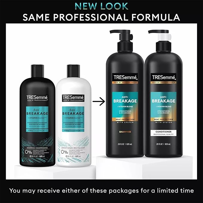 TRESemmé Shampoo & Conditioner, Anti-Breakage + Keratin Mask – Strengthening Products for Dry, Damaged Hair