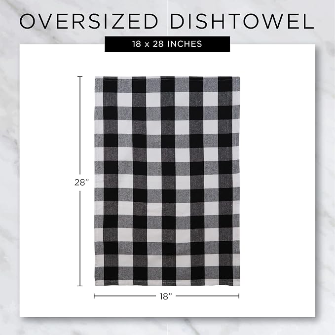 DII Everyday Pets Kitchen Collection Absorbent Dishtowel Set, 18x28, Cat Greeting, 2 Count