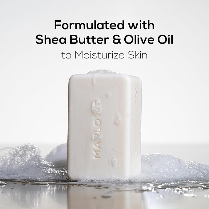 MARLOWE. Bar Soap for Men, Moisturizing Body Soap, Sage + Fir, 7 oz | Nourishing & Refreshing with Natural Extracts, Shea Butter, Olive Oil & Green Tea Extracts, Original Sage & Fir Scent