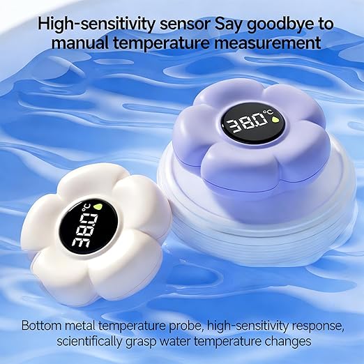 Floating Bath Thermometers Cartoon Flower Water Meter Safe Thermometers