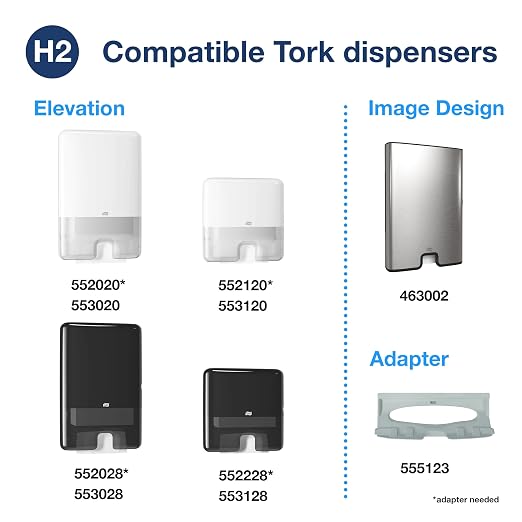 Tork Xpress Compressed Multifold Hand Towel White H2, Premium, Soft and Absorbent, 12 x 200 Sheets, 420590