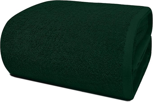 RIVERSIDE Pack of 1 Jumbo Bath Sheet 40 x 80 Inches - Extra Large Bath Towel, Super Soft & Highly Absorbent, 100% Cotton Quick Dry, Perfect to Wrap Yourself in - Hunter Green