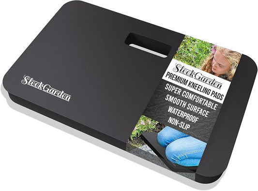 Premium Thick Kneeling Pads Bath Floor Kneeler for Baby, Knee Pad Cushion for Pool | Thickest, Most Comfortable Foam Mat Kneeler for Yoga & Exercise,Waterproof (11"x17.8"x1.5, Black)