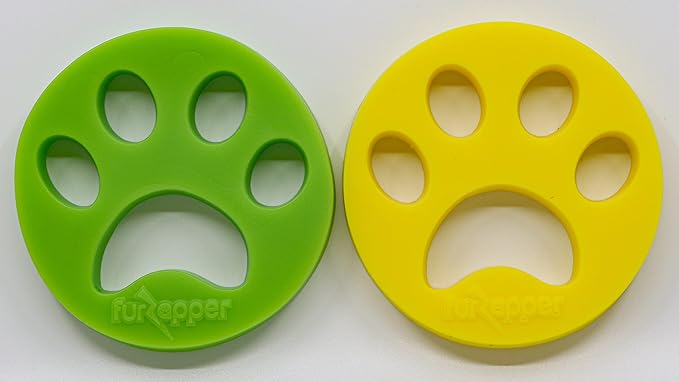 2 Pack FurZapper Pet Hair Remover for Laundry - Reusable Dog & Cat Hair Remover Tool As Seen on Shark Tank - Removes Pet Fur, Hair, Lint, Dander from Clothes & Laundry - One FurZapper Per Pet