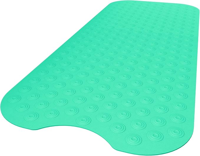 OTHWAY Bathtub Mat Non Slip, 39X16 inch Bath Mat for Tub, Machine Washable Bath Tub Mats with Reverse Suction Cups, Comfortable Rubber Bathtub Mat for Bathroom (Light Green)