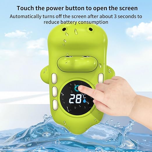 Bathtub Temperature Gauge Kids | Crocodile Water-Spraying Tub LED Display Measure Toy,Bath Temperature Gauge | for Nursery Home Pool Spa Hotel Swimming