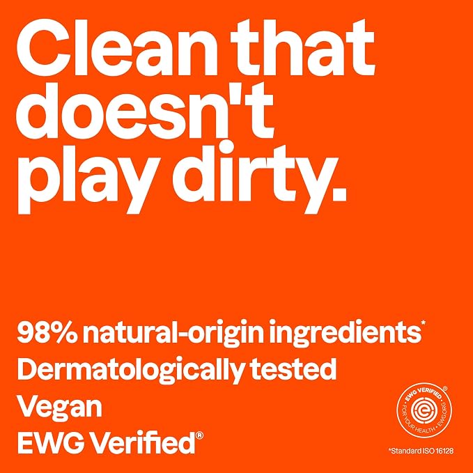 ATTITUDE Shower Gel Body Wash for Men, 98% Natural Origin Ingredients, Paraben & Phthalate Free, EWG Verified, Cleanses Without Drying, Matcha & Bergamot, 32 Fl Oz