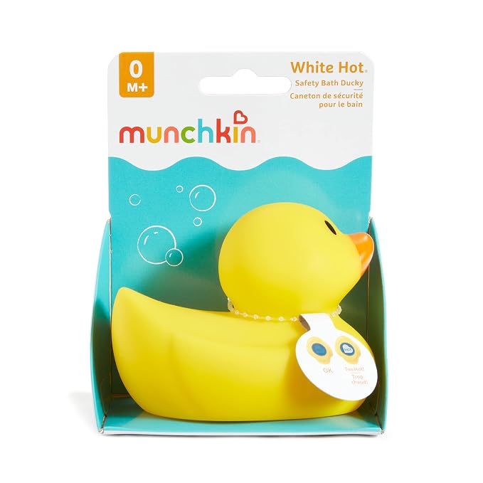 Munchkin® White Hot® Safety Bath Ducky Toy, Yellow, (Pack of 2)