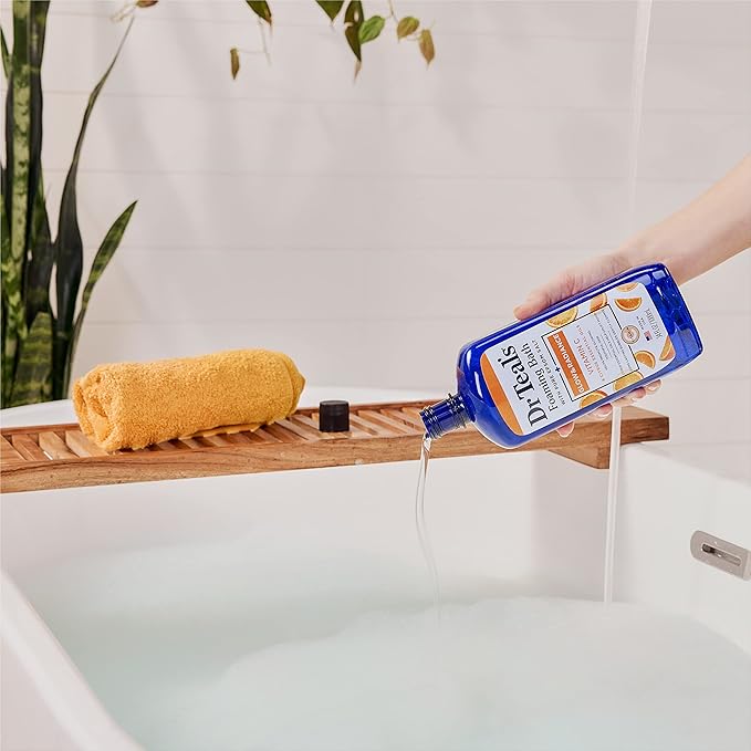 Dr Teal's Pure Epsom Magnesium Salt Soak, Glow & Radiance with Vitamin C & Citrus Essential Oils, 3 lbs