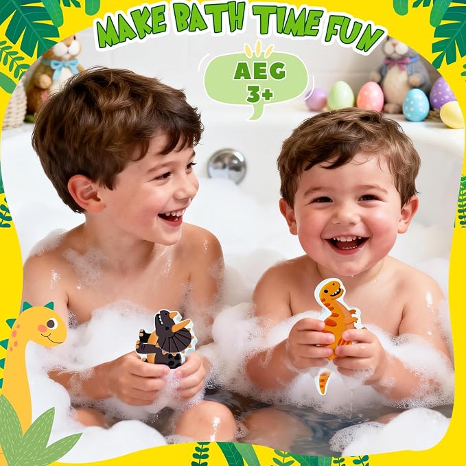 Halloween Bath Bombs for Kids, Dinosaur Bath Bomb Gifts for Boys & Girls, 6 Pack Gentle& Kids Friendly Handmade Bubble Fizzies, Boo Basket Stuffers & Party Favors for Teen Children