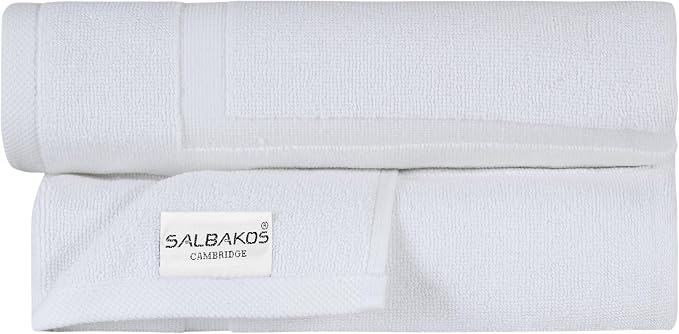 SALBAKOS 2-Piece Towel Bath Mat 20x34 in | 100% Turkish Cotton, Made in Turkey