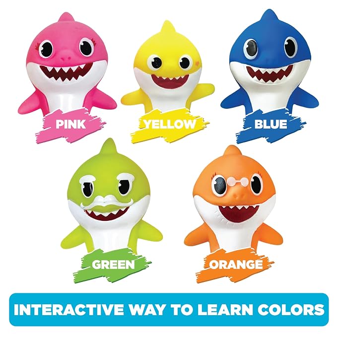 Nickelodeon Baby Shark 10 Pc Finger Puppet Set - Party Favors, Educational Story Time, Floating Pool & Beach Toys