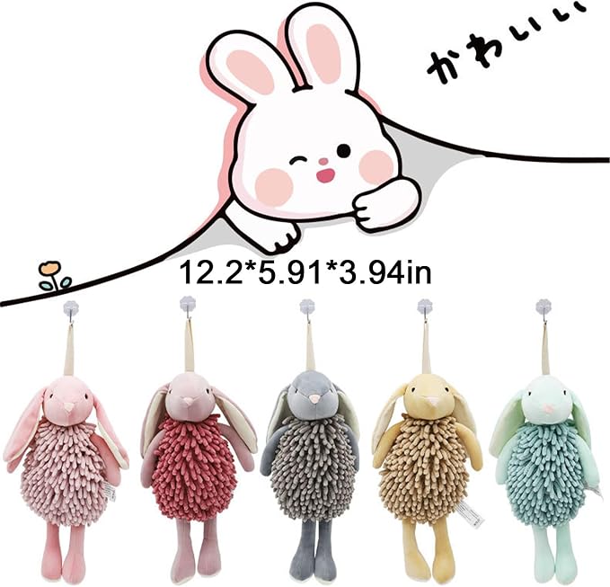 Chenille Hand Towel, Soft Absorbent Chenille Ball Towel, Microfiber Towels for Bathroom (03)
