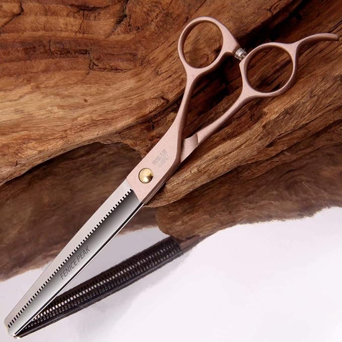 Professional Thinning Scissors for Dog Cat 7.5'' Pet Grooming Scissors 440C Stainless Steel Thinning Shears for Dogs 50/56 Teeth