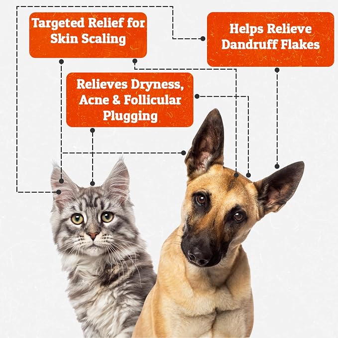 Truseb Clinically Medicated Benzoyl Peroxide 3% Shampoo for Dogs, Cats Horses - Helps Relieve Folliculitis, Dandruff, Oily & Flaky, Red, Itchy Skin–Deep Cleansing & Deodoriz-Passion Fruit Scent-12 oz