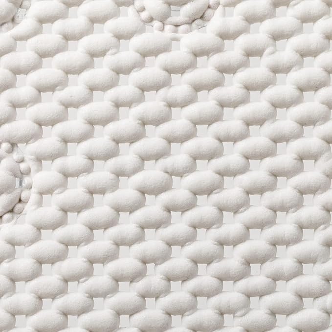 Duck Brand Clorox Cushioned Foam Bath Mat for Tubs, Non-Slip with Suction Cups, 17 Inches x 36 Inches, White (Pack of 4)