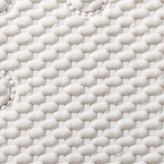 Duck Brand Clorox Cushioned Foam Bath Mat for Tubs, Non-Slip with Suction Cups, 17 Inches x 36 Inches, White