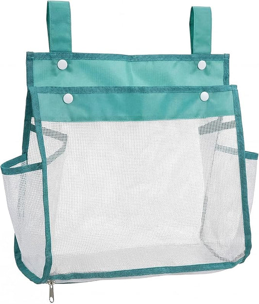 Bath Tub Toy Storage Organizer, Bath Tub Toy Organizer, Bathtub Toys Storage, Baby Bath Toy Organizer for Tub, Kids Toy Net Storage, Shower Basket Accessories Bath Toys Holder for Tub (Emerald Green)