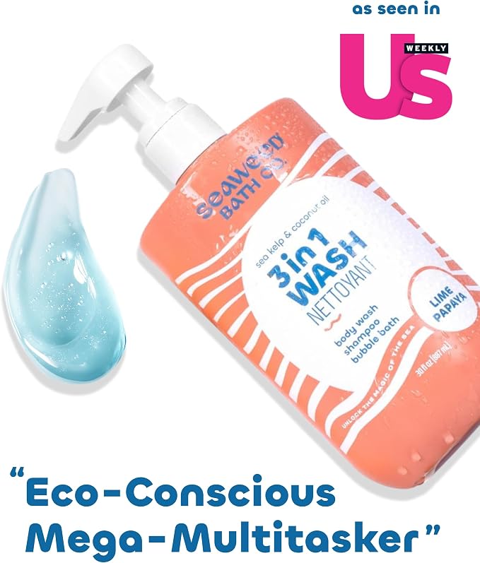 Seaweed Bath CO Lime Papaya 3-1 Body Wash, 30 FZ