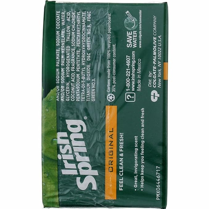 Irish Spring Original Deodorant Bar Soap 3 ct (Pack of 24)