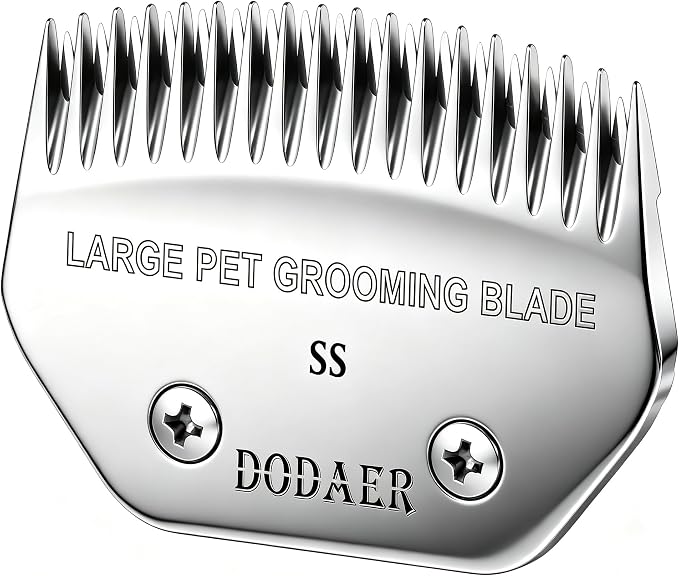 Dog Grooming Blade,Compatible with Andis Super Blending,Oster A5,Wahl KM10 | Grooming Steel Blade for Large Dog,Horses,Sheep，Cut Length 1/50"
