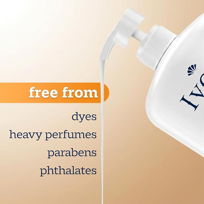 Ivory Body Wash, Designed for the Whole Family, Gentle Formula, Free of Dyes Heavy Perfumes Parabens Phthalates & Silicones, Coconut Scent, 35 oz