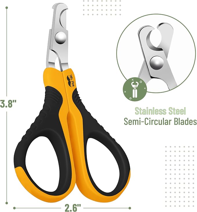 Mr. Pen- Cat Nail Clipper, Stainless Steel | Professional Sharp Cat Claw Trimmer for Small and Medium Cats, Pet Nail Clipper with Sturdy Non Slip Handle
