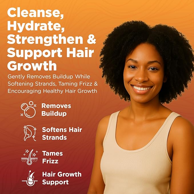 Okaga Batana Oil Shampoo & Conditioner Bundle, Citrus, 10.15 fl oz, 3 Pack | Aloe Vera, Saw Palmetto, Caffeine, Biotin, Jojoba, Pumpkin Seed, Castor, Rosemary & Hydrolyzed Rice Protein