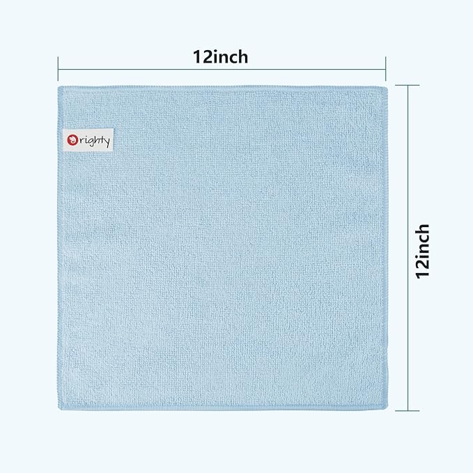 Orighty Washcloths Bulk, 50 Pack Highly Absorbent & Soft Feel Microfiber Face Towels, Multi-Purpose Wash Cloths & Hand Towels for Bathroom, Hotel, Spa, and Gym, 12x12 Inch, Multicolor