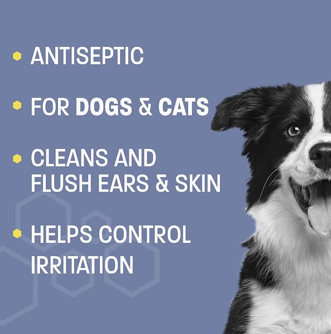 Keto-Pro Tris Flush - Dog Ear Cleaner Solution Dog Ear Wash - Cat and Dog Ear Drops for Odor and Dog Ear Treatment - Cat Ear Cleaner Dog - 12 oz