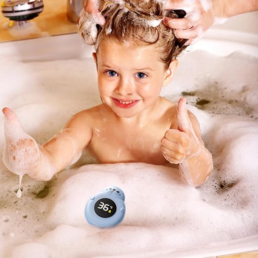 2025 Baby Bath Thermometer - Floating Bath Tub Water Temperature Thermometer with Safety Sensor Fast-Reading BPA-Free - Perfect for Infants Girls Boys Toddlers Newborns (Blue Seal)
