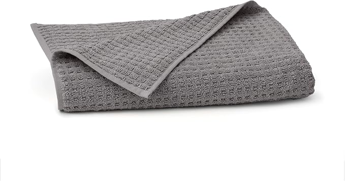 BOLL & BRANCH Turkish Waffle Bath Towel - Stone - 100% Organic Turkish Cotton - Lightweight Soft Absorbent Quick Dry Luxury Spa Bath Towel with Waffle Weave Texture - Premium Feel