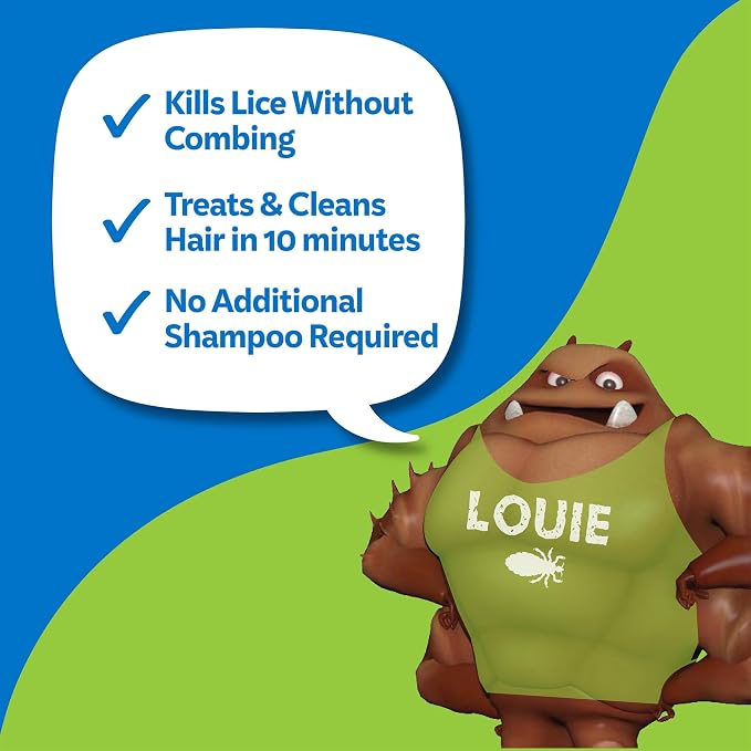 Nix Ultra Superlice Treatment, All-in-One Shampoo, 4 Fl Oz & Lice Removal Comb